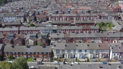 drone shot sweeping across wavertree housing estate 04