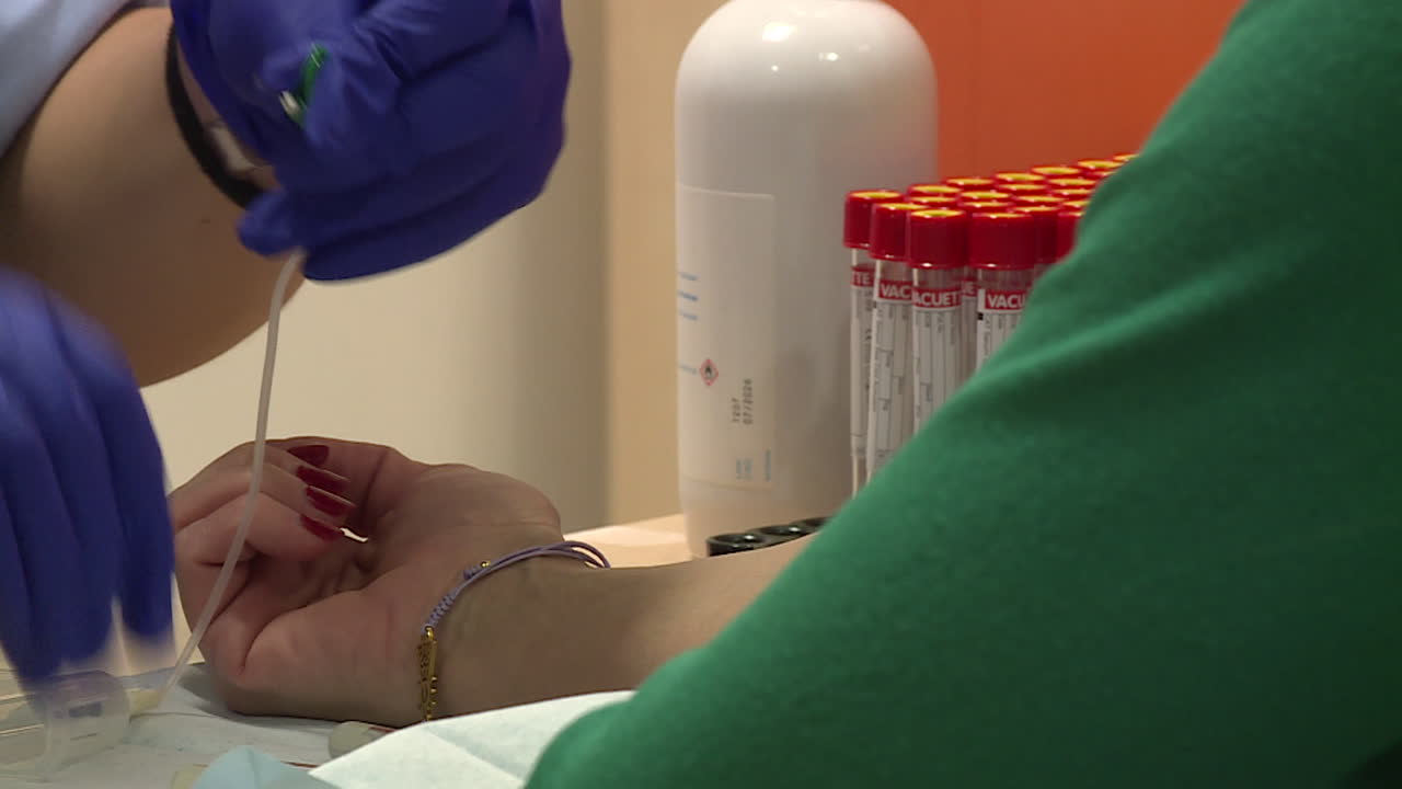 procedimiento de extracción de sangre