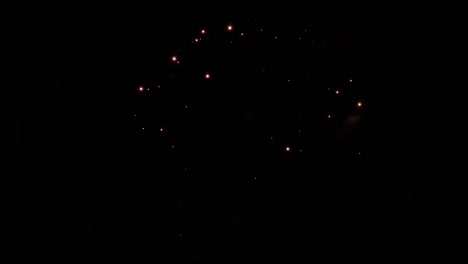 colorful fireworks explosion light in the night sky green screen animation new years eve fireworks