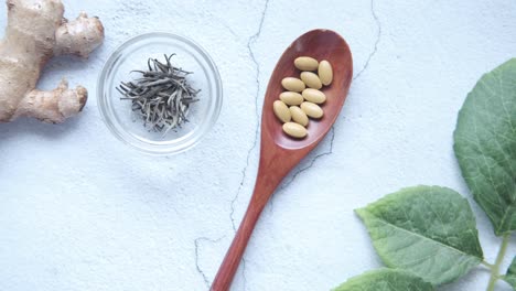 natural supplements and herbal tea