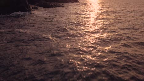 beautiful waves cross the sun road