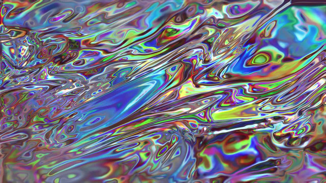 다채로운 추상적인 굴절 유체 텍스처 루프