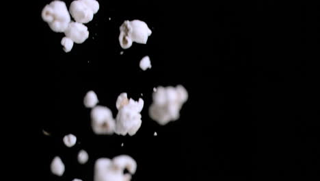 popcorn falling down in super slow motion