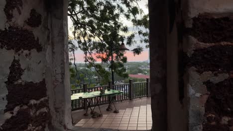 Dolly-in-of-beautiful-view-of-Malacca-,-Malaysia