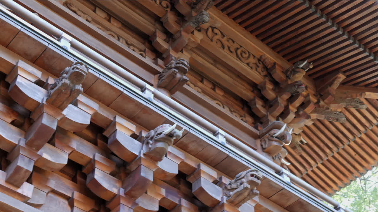 Main building of a Buddhist temple in Tokyo. The woodwork and joinery technique are truly stunning. Every detail of the construction is meticulously thought out and executed.