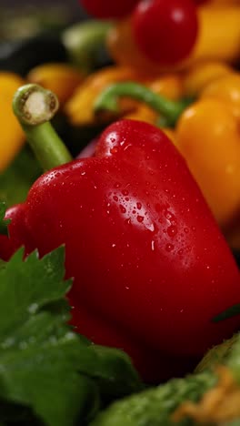 close-up of fresh vegetables