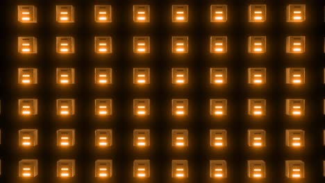 glowing orange square pattern