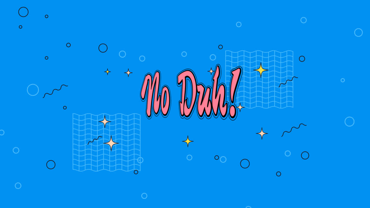 90년대의 모션 그래픽 텍스트 효과 디자인