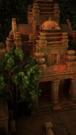 ancient temple ruins in the jungle