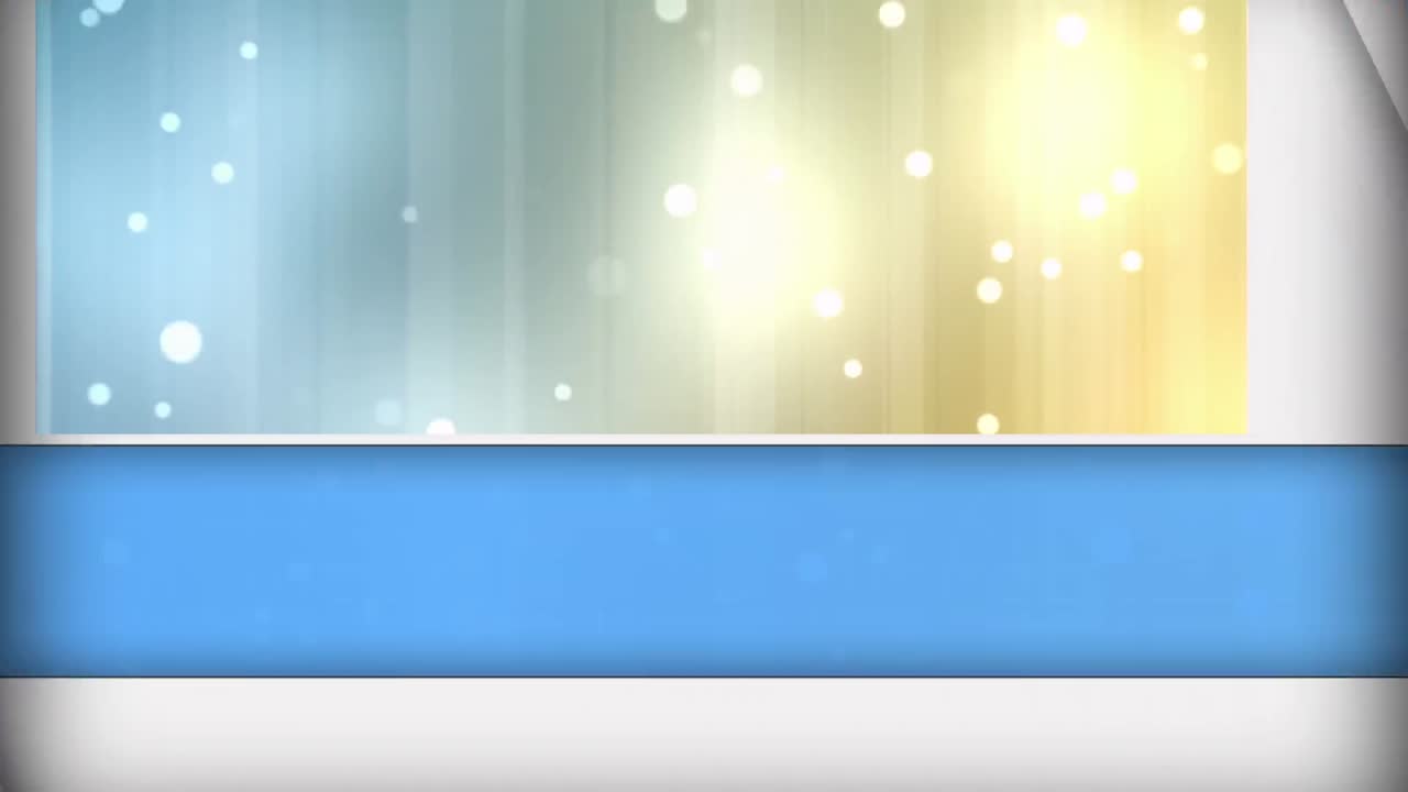 다채로운 디지털 배경 위에 떠다니는  ⁇  점의 애니메이션