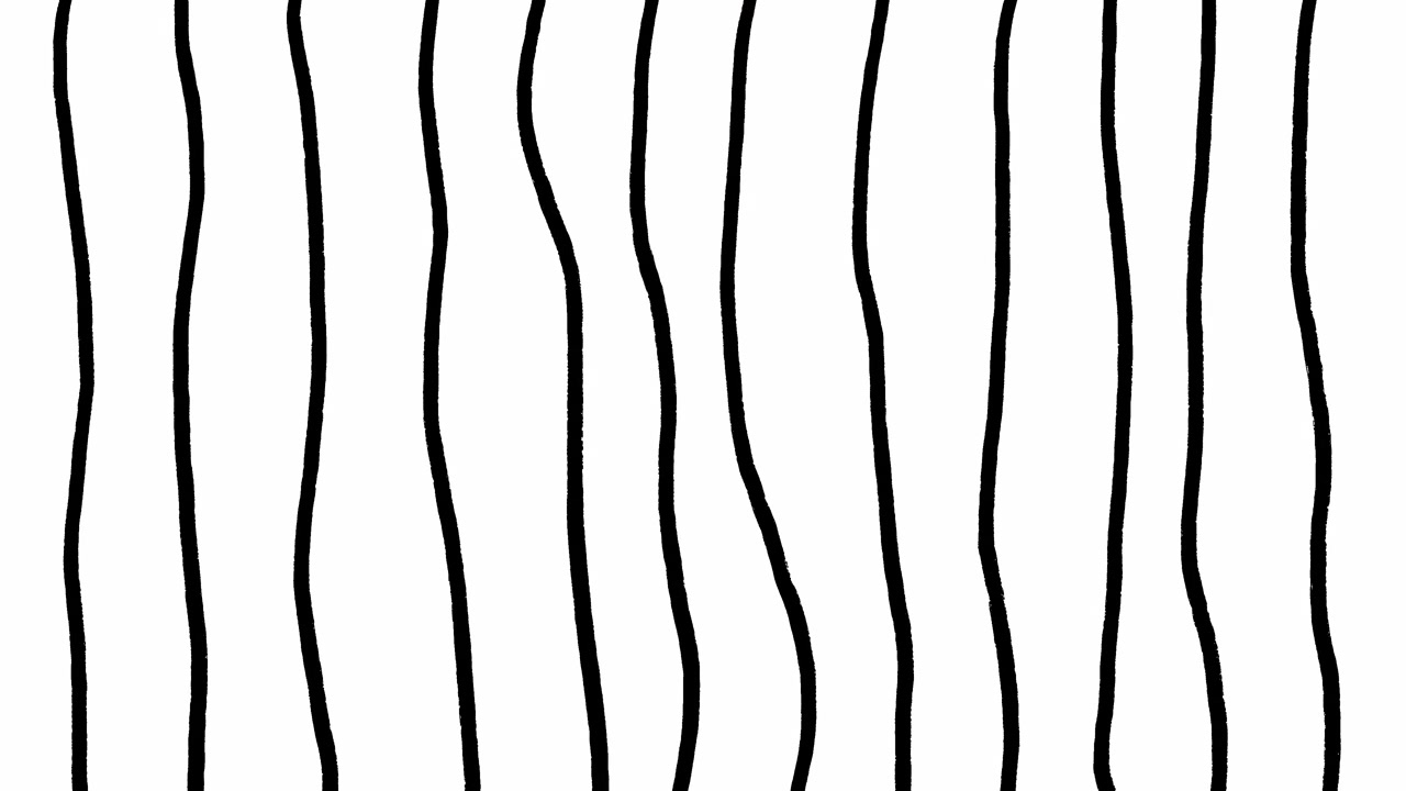 Animated Wavy Black Vertical Lines on White Background
