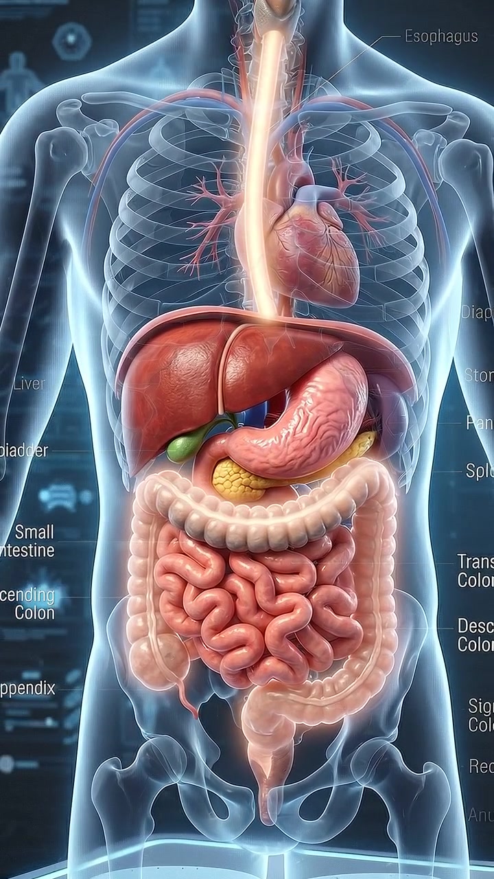 3D Medical Animation of the Human Digestive System