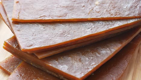 close-up of delicious brown sweet treats