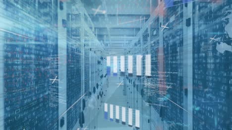 Animation-of-mathematical-equations-and-data-processing-over-server-room