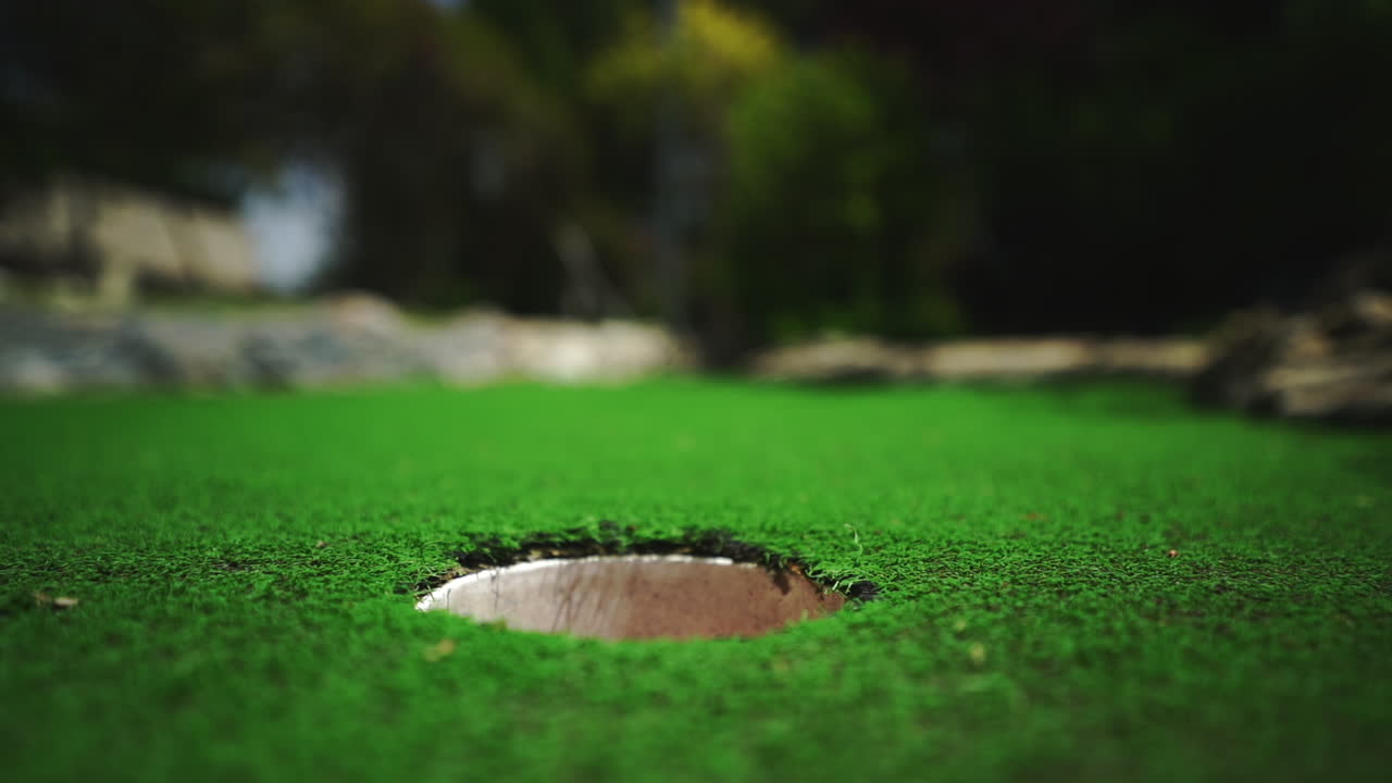 득점 목표 컵 minigolf 성취 매크로 근접 촬영