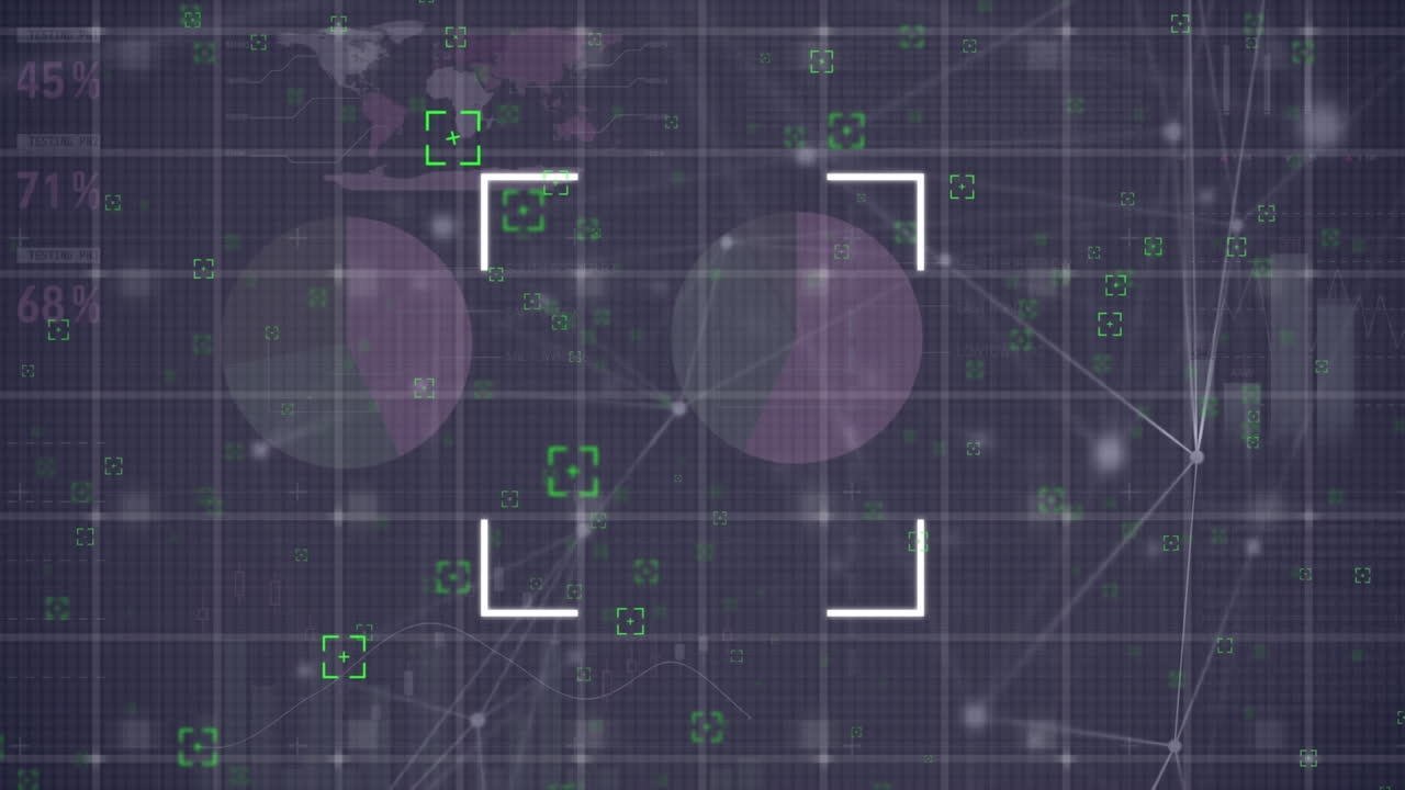 animación del escaneo del alcance, la red de conexiones y el procesamiento de datos
