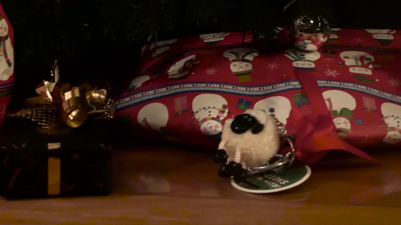 크리스마스 트리  ⁇  에 있는 크리스마스 선물