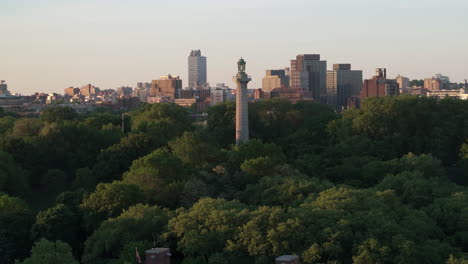 brooklyn's fort greene park at sunrise