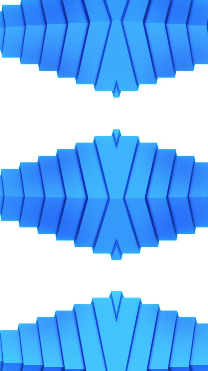 Abstract Blue Geometric Pattern