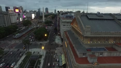 aerial night view of the colon theater