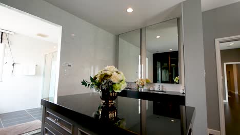 modern and luxury walk in closet