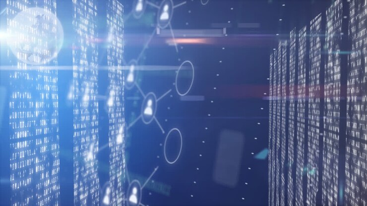 Animation of digital icons and data processing