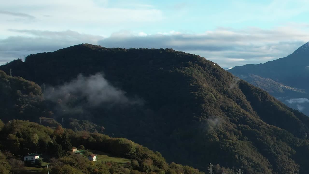 Stunning aerial view of the Italian Alps captured by a drone