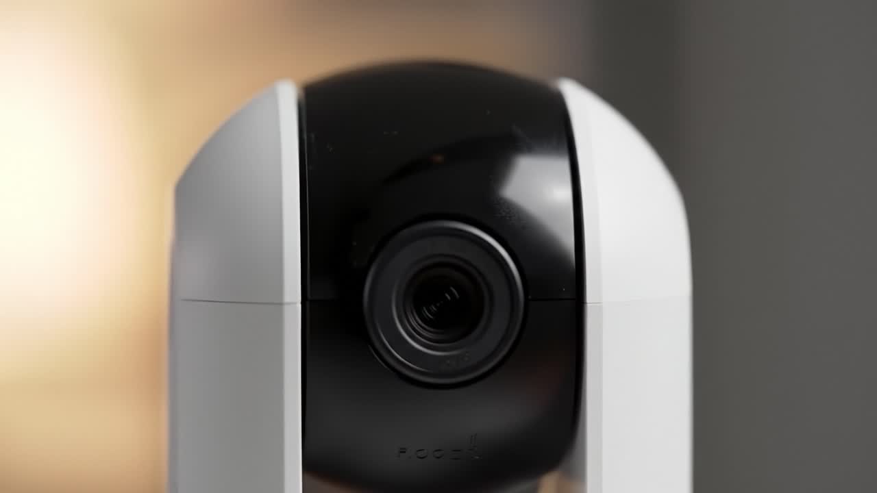 This clip features an innovative camera designed for digital creators, highlighting its sleek design and capabilities. The setting reflects a contemporary space, perfect for tech enthusiasts.
