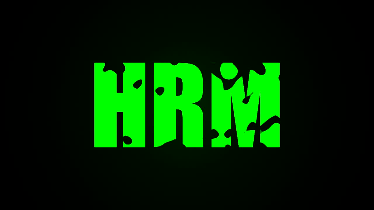 texto de gestión de recursos humanos. fondo de animación líquida