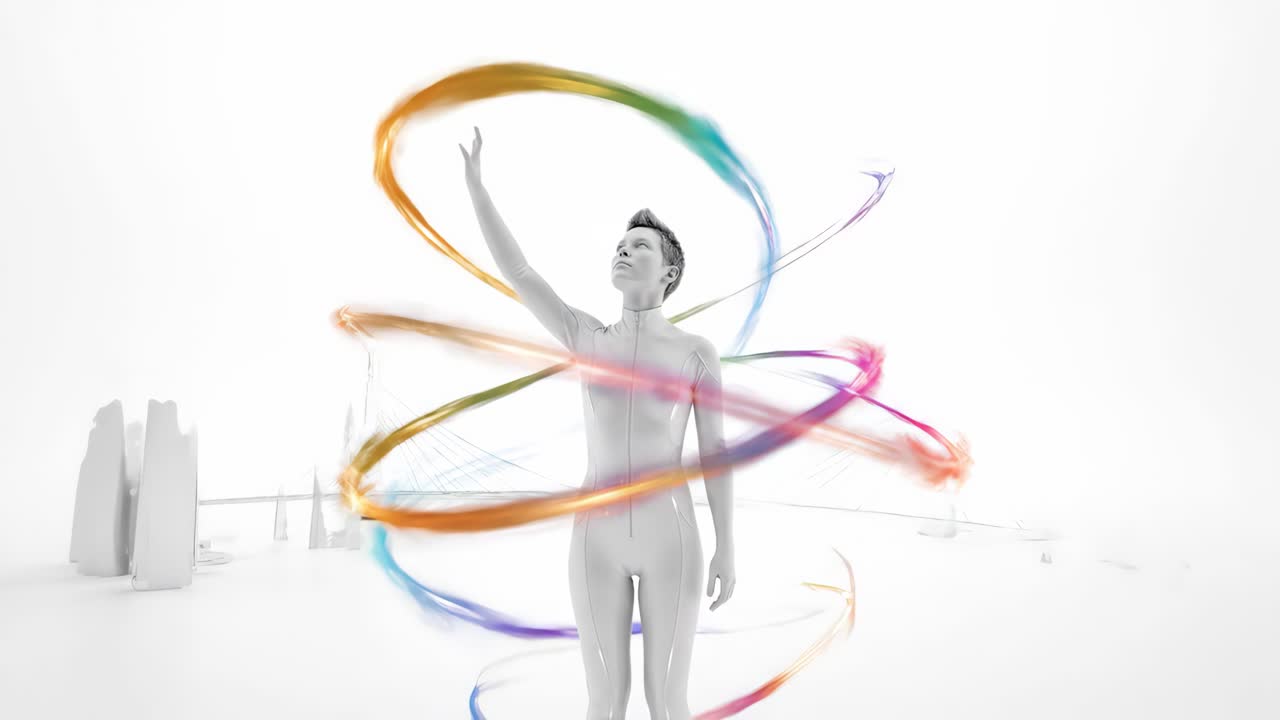 Futuristic Human-Technology Interaction Concept