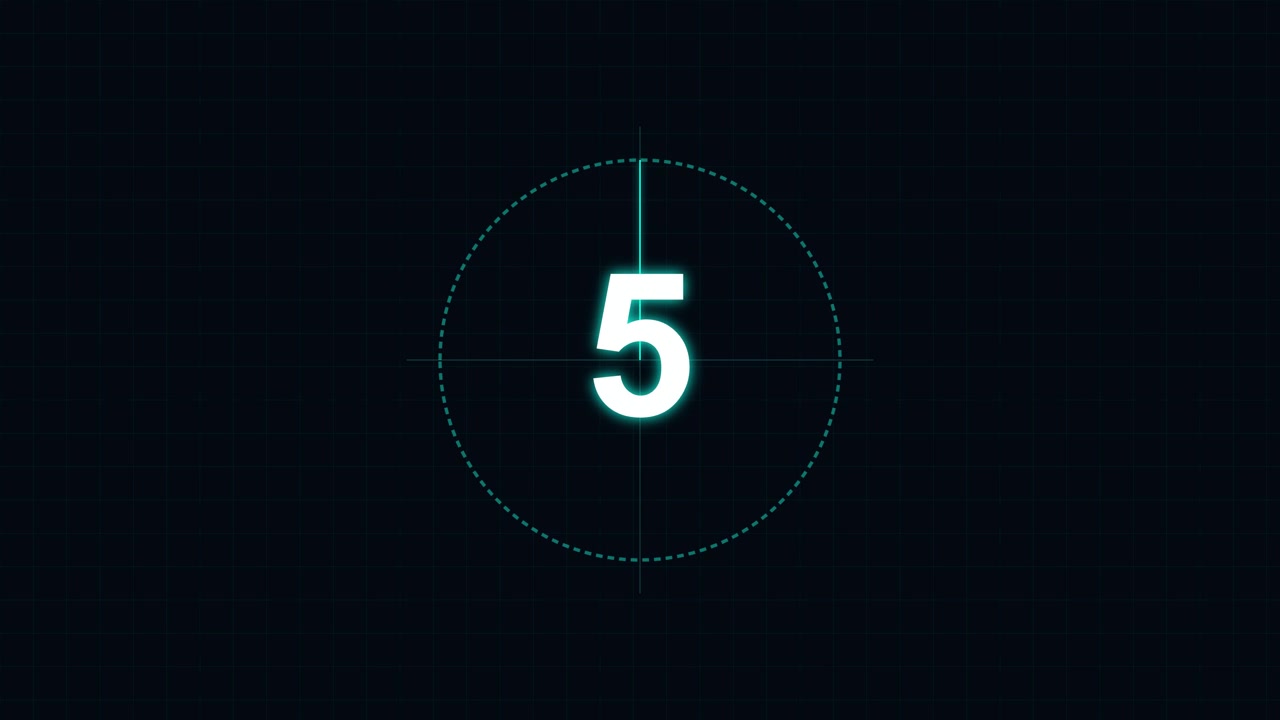 Penghitung Waktu Mundur Digital dengan Sapuan Radar Berputar