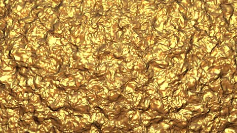 realistic melted gold animation for background layer for title page, text or copy space