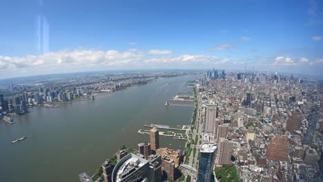 Zeitraffer-Des-Hudson-River-Und-Lower-Manhattan