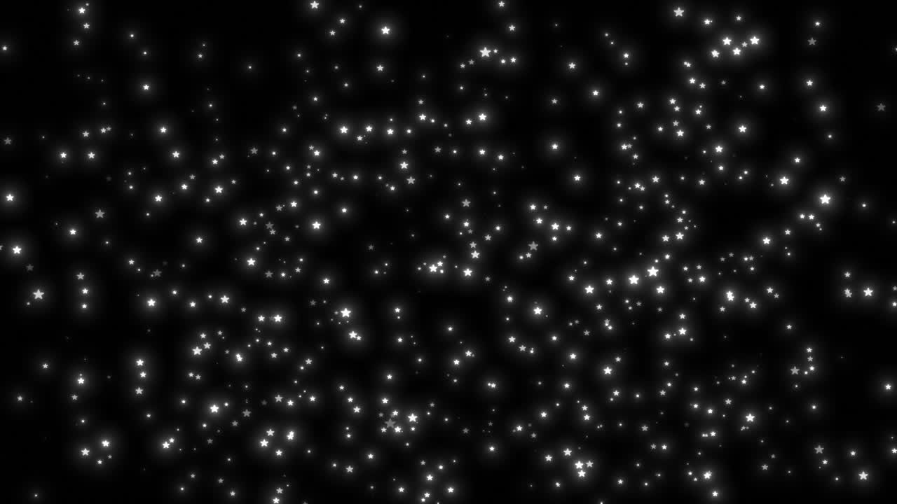 Abstract bokeh shiny glitter blinking stars sparkling dust twinkling stars particles flow in