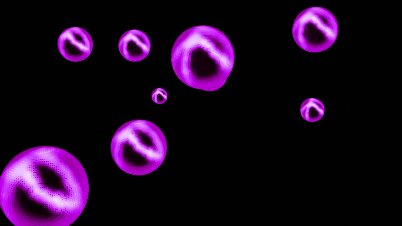 Purple Glowing Bubbles