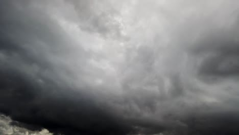 angry dark storm clouds move right to left, timelapse