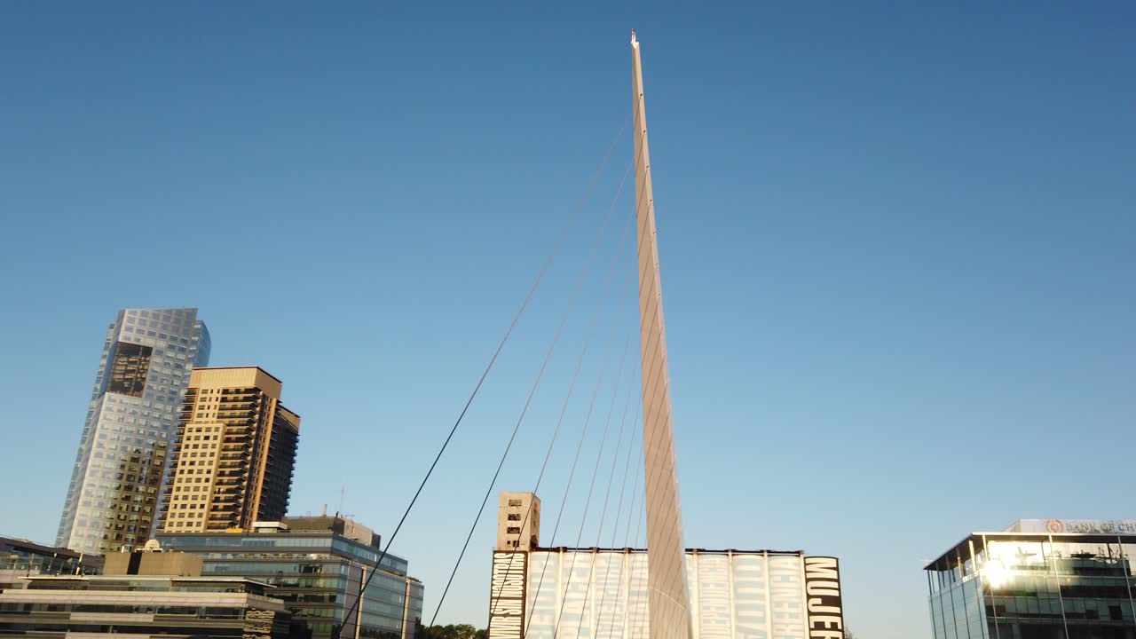 Modern Cityscape with Bridge and Skyscrapers
