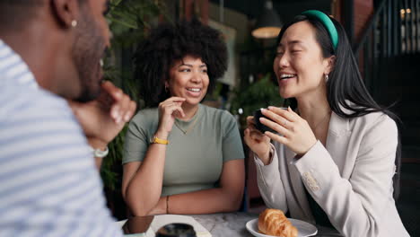 friends enjoying a coffee break