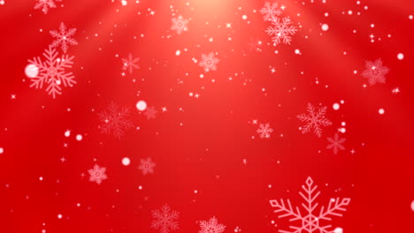 copos de nieve blancos y estrellas y partículas abstractas de bokeh cayendo 4