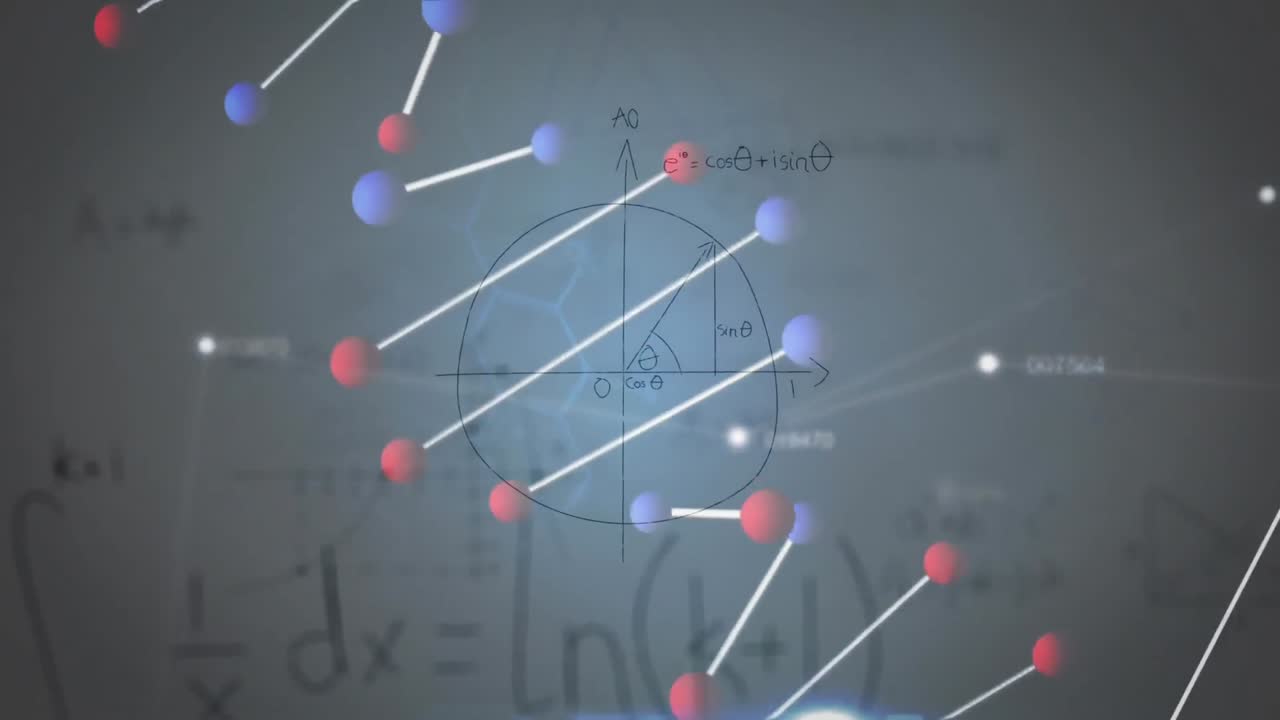dna 가닥 스피닝의 애니메이션과 과학 데이터 처리