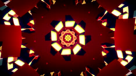 baile de discoteca y fondo de música electrónica. imágenes de bucle sin fisuras. mandala cósmica esotérica.