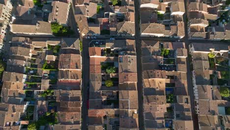 An-Aerial-view-of-Aigues-Mortes-fort-in-France