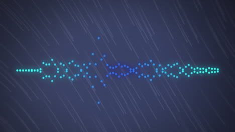 animación de columnas en movimiento sobre senderos de luz sobre fondo negro.