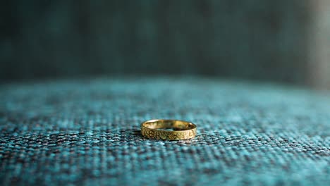 marriage wedding rings on a pillow