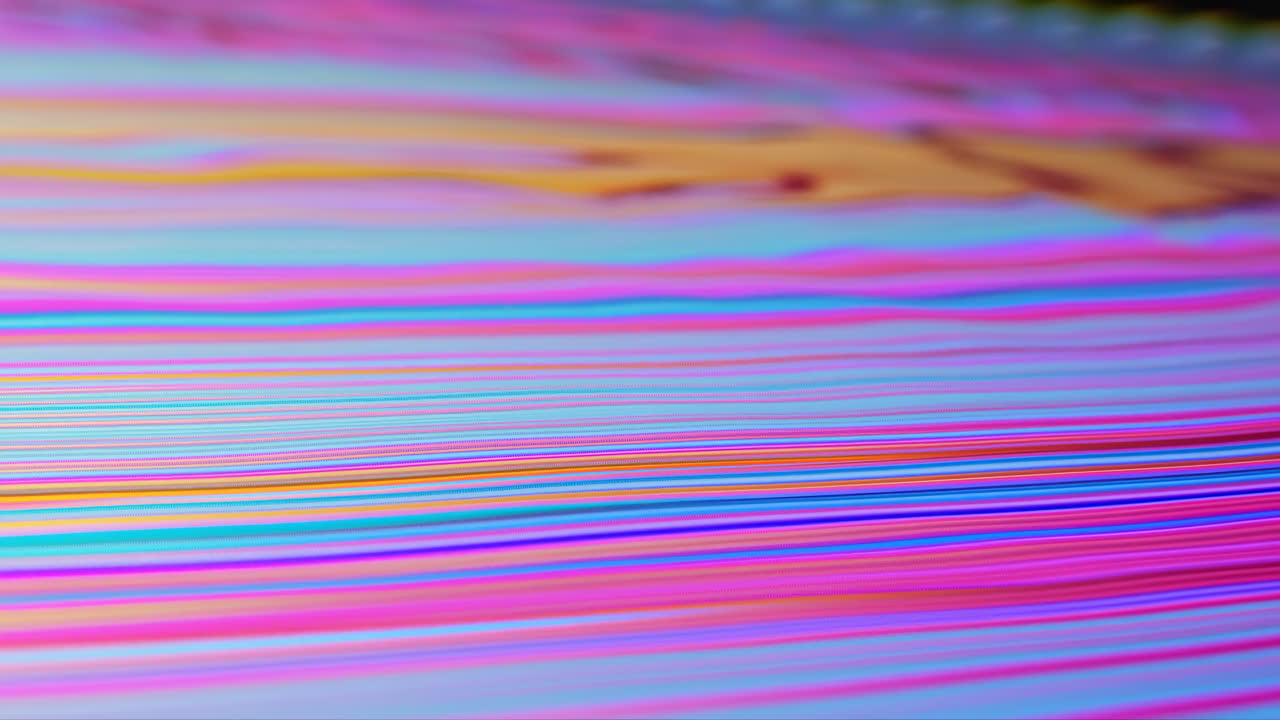 Linee digitali astratte vivaci che scorrono sul display
