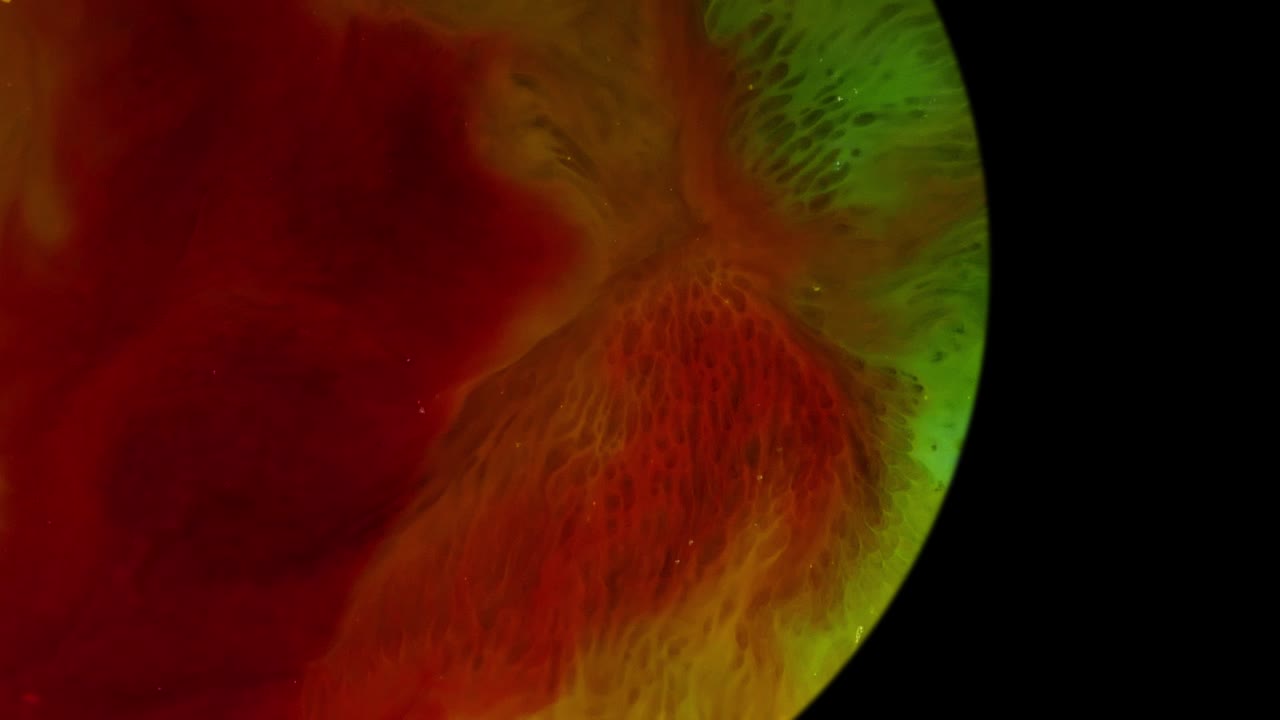resumen planeta marrón y verde con cierre de superficie en movimiento
