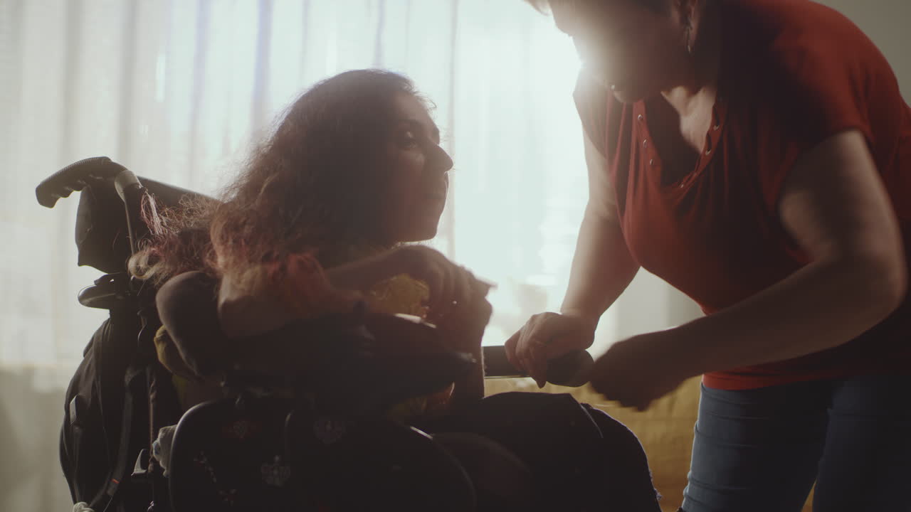 Support and Care for a Person in a Wheelchair