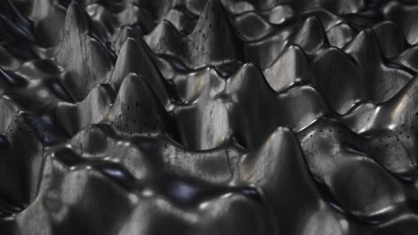 textured dark gray liquid metal in 3d animations