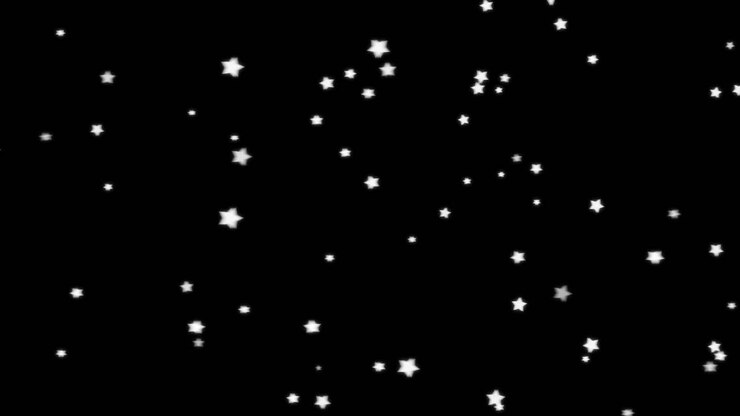 Stars on a Black Background