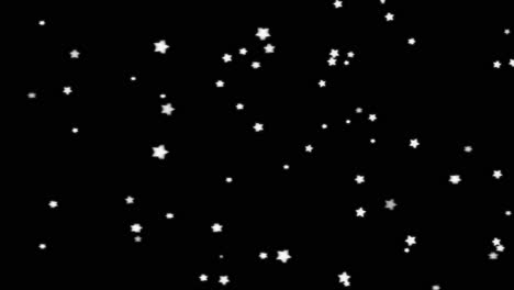 stars on a black background